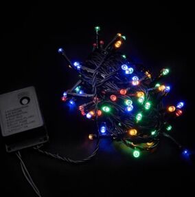 Електрогірлянда 200 LED чорний провід мульти колір 1020-01