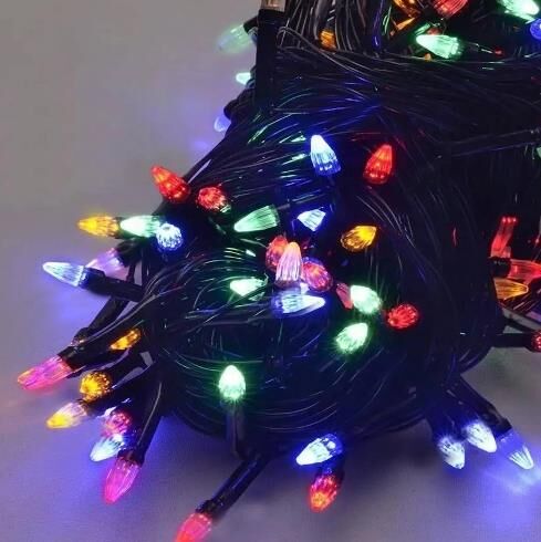 Електрогірлянда Конус 200 LED 10м чорний провід мульти колір 1220-01 Ціна (цена) 121.50грн. | придбати  купити (купить) Електрогірлянда Конус 200 LED 10м чорний провід мульти колір 1220-01 доставка по Украине, купить книгу, детские игрушки, компакт диски 0