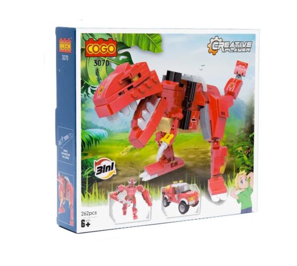 Конструктор 262 елементів  Креативність Тиранозавр COGO 3070 Ціна (цена) 324.00грн. | придбати  купити (купить) Конструктор 262 елементів  Креативність Тиранозавр COGO 3070 доставка по Украине, купить книгу, детские игрушки, компакт диски 0