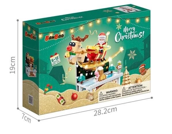 Конструктор Banbao Щасливого Різдва Санта Клаус 473 деталі ET817 Ціна (цена) 487.10грн. | придбати  купити (купить) Конструктор Banbao Щасливого Різдва Санта Клаус 473 деталі ET817 доставка по Украине, купить книгу, детские игрушки, компакт диски 1