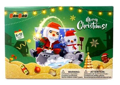 Конструктор Banbao Щасливого Різдва Санта Клаус і Сніговик 468 деталі ET815