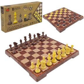 Шахи магнітні 2 в 1 шахи шашки 2258