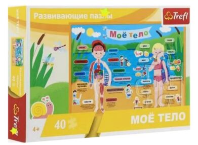 Пазли навчальні 40 елементів Моє тіло Trefl 15528