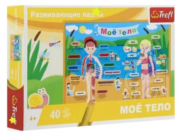Пазли навчальні 40 елементів Моє тіло Trefl 15528 Ціна (цена) 107.40грн. | придбати  купити (купить) Пазли навчальні 40 елементів Моє тіло Trefl 15528 доставка по Украине, купить книгу, детские игрушки, компакт диски 0