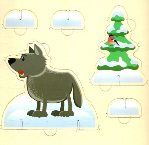 Книжка пазли Ми живемо в лісі Ціна (цена) 455.00грн. | придбати  купити (купить) Книжка пазли Ми живемо в лісі доставка по Украине, купить книгу, детские игрушки, компакт диски 4