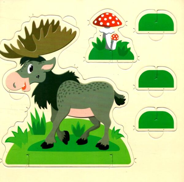 Книжка пазли Ми живемо в лісі Ціна (цена) 455.00грн. | придбати  купити (купить) Книжка пазли Ми живемо в лісі доставка по Украине, купить книгу, детские игрушки, компакт диски 2