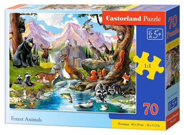 Пазли castorland 70 елементів Дикі тварини артикул 070091 Ціна (цена) 235.10грн. | придбати  купити (купить) Пазли castorland 70 елементів Дикі тварини артикул 070091 доставка по Украине, купить книгу, детские игрушки, компакт диски 0