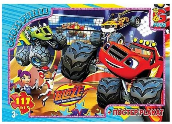 пазли 117 елементів G-Toys Blaze ZE020 Ціна (цена) 63.00грн. | придбати  купити (купить) пазли 117 елементів G-Toys Blaze ZE020 доставка по Украине, купить книгу, детские игрушки, компакт диски 0
