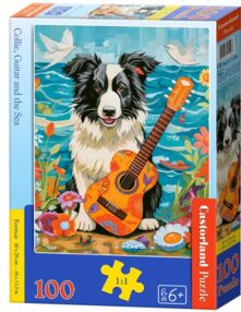 пазли castorland 100 елементів Коллі гітара та море 111268