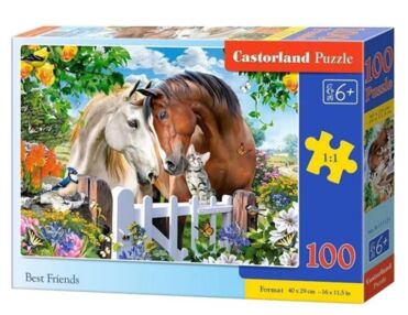 пазли castorland 100 елементів Найкращі друзі 111121