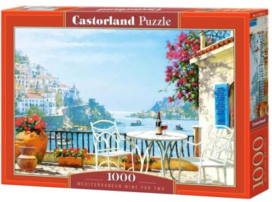 пазли castorland 1000 елементів Mediterranean Wine for Two 105007