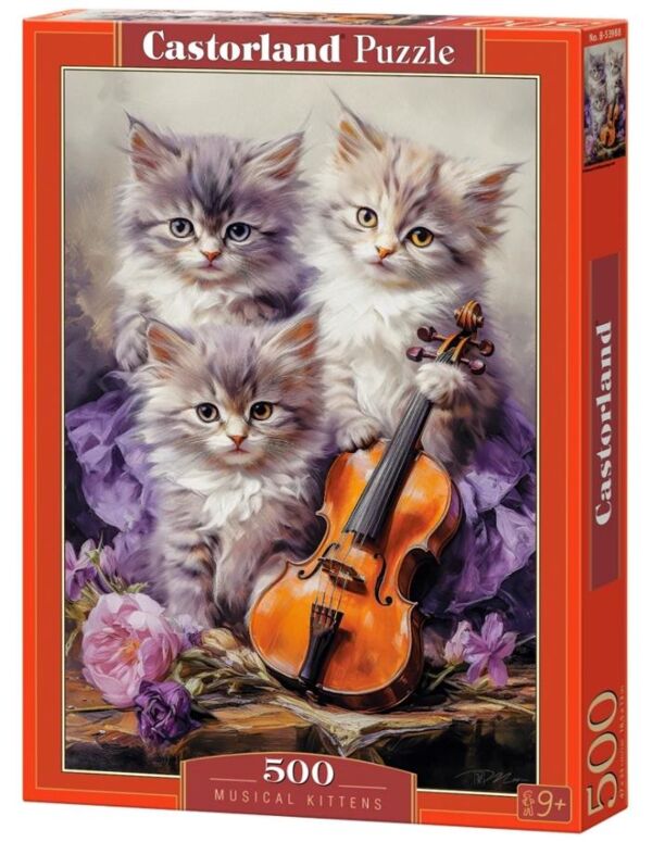 пазли castorland 500 елементів Musical Kittens 53988 Ціна (цена) 235.10грн. | придбати  купити (купить) пазли castorland 500 елементів Musical Kittens 53988 доставка по Украине, купить книгу, детские игрушки, компакт диски 0