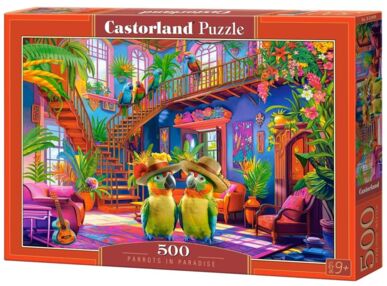 пазли castorland 500 елементів Parrots in Paradise 53995