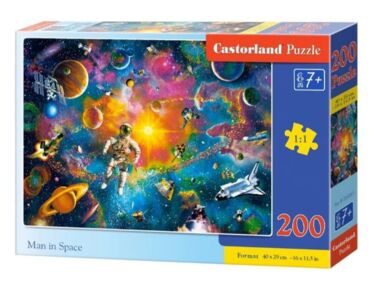пазли castorland 200 елементів Людина у космосі 222261