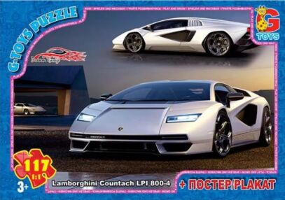 пазли 117 елементів G-Toys Hot Wheels артикул FW782