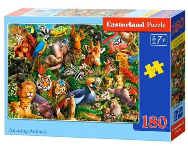 пазли castorland 180 елементів Неймовірні тварини артикул 018512 Ціна (цена) 124.70грн. | придбати  купити (купить) пазли castorland 180 елементів Неймовірні тварини артикул 018512 доставка по Украине, купить книгу, детские игрушки, компакт диски 0