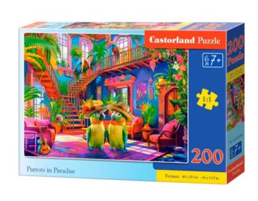 пазли castorland 200 елементів Папуги в раю 222308