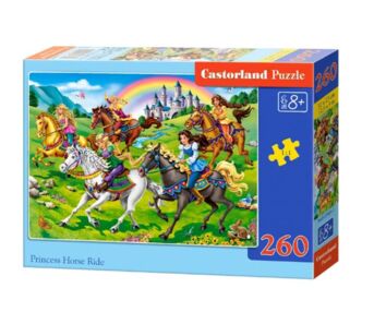 пазли castorland 260 елементів Прогулянка на конях артикул 27507