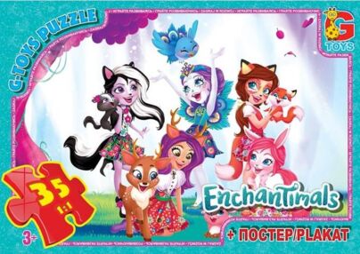 Пазли G-Toys 35 елементів midi Enchantimals EA201