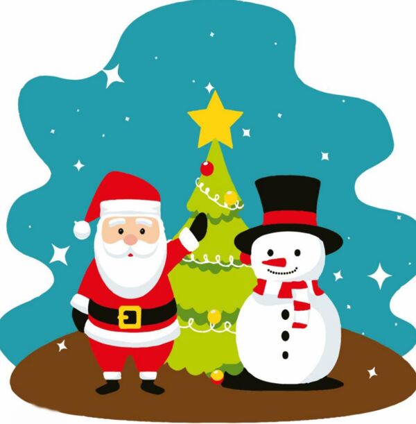 Розпис по номерах 20х20 HH8002 Санта та Сніговик Strateg Ціна (цена) 132.82грн. | придбати  купити (купить) Розпис по номерах 20х20 HH8002 Санта та Сніговик Strateg доставка по Украине, купить книгу, детские игрушки, компакт диски 0