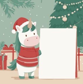 Розпис по номерах 20х20 HH8017 Єдиноріг з листівкою "Strateg"