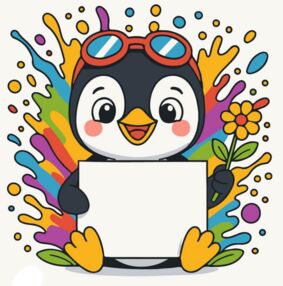 Розпис по номерах 20х20 HH8021 Пінгвін з листівкою "Strateg"