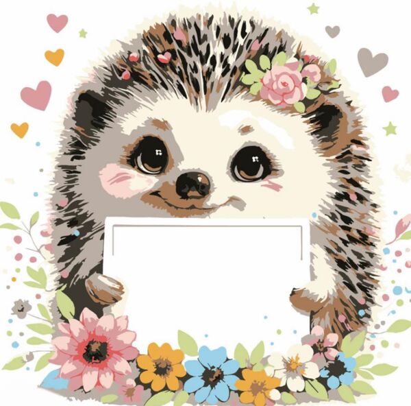 Розпис по номерах 20х20 HH8024 Їжачок з листівкою Strateg Ціна (цена) 137.14грн. | придбати  купити (купить) Розпис по номерах 20х20 HH8024 Їжачок з листівкою Strateg доставка по Украине, купить книгу, детские игрушки, компакт диски 0