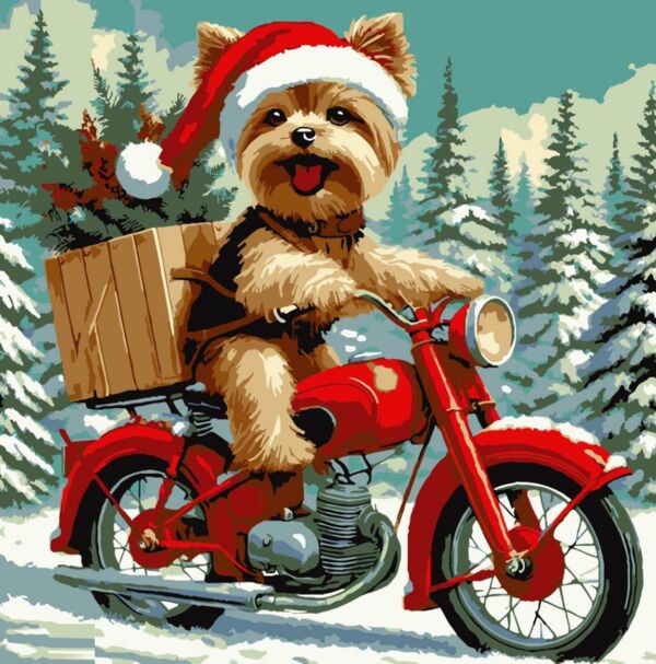 Розпис по номерах 30х30 ES-0889 Песик у шапці Strateg Ціна (цена) 160.99грн. | придбати  купити (купить) Розпис по номерах 30х30 ES-0889 Песик у шапці Strateg доставка по Украине, купить книгу, детские игрушки, компакт диски 0