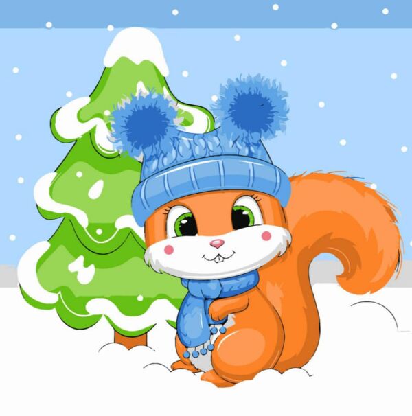 Розпис по номерах 30х30 ES-0896 Білочка біля ялинки Strateg Ціна (цена) 160.99грн. | придбати  купити (купить) Розпис по номерах 30х30 ES-0896 Білочка біля ялинки Strateg доставка по Украине, купить книгу, детские игрушки, компакт диски 0