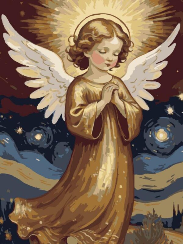 Розпис по номерах 30х40 SS1222 Нічний янгол Strateg Ціна (цена) 164.01грн. | придбати  купити (купить) Розпис по номерах 30х40 SS1222 Нічний янгол Strateg доставка по Украине, купить книгу, детские игрушки, компакт диски 0