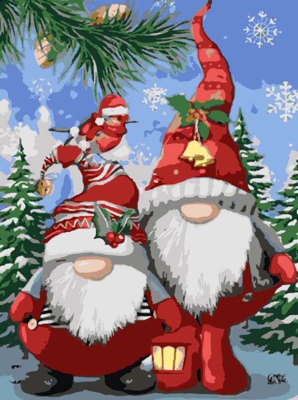 Розпис по номерах 30х40 SS1224 Різдвяні гноми Strateg Ціна (цена) 164.01грн. | придбати  купити (купить) Розпис по номерах 30х40 SS1224 Різдвяні гноми Strateg доставка по Украине, купить книгу, детские игрушки, компакт диски 0