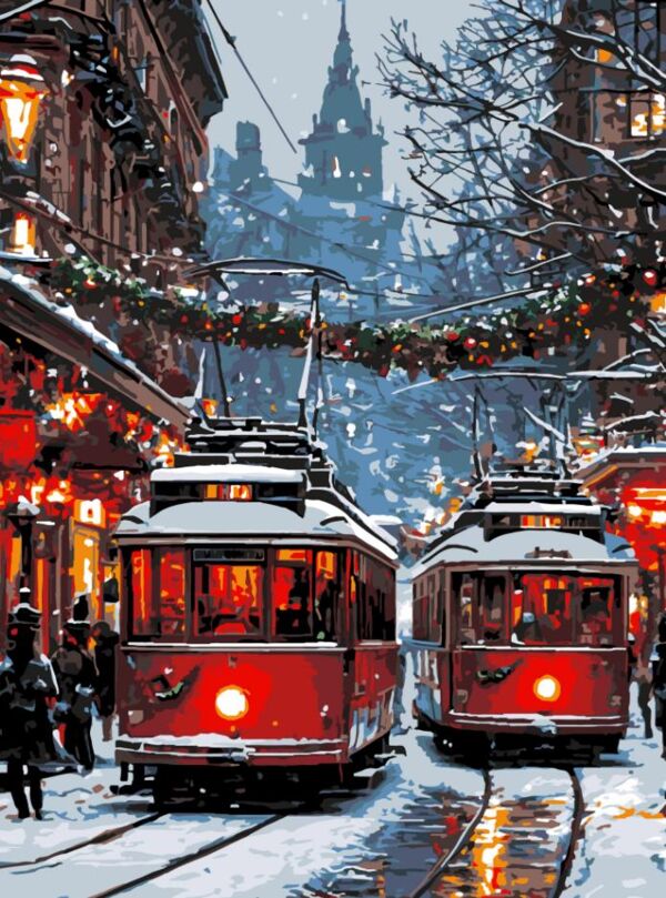 Розпис по номерах 30х40 SS1225 Святкове місто Strateg Ціна (цена) 169.34грн. | придбати  купити (купить) Розпис по номерах 30х40 SS1225 Святкове місто Strateg доставка по Украине, купить книгу, детские игрушки, компакт диски 0