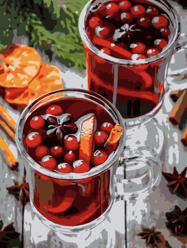 Розпис по номерах 30х40 SS1226 Пряний напій Strateg Ціна (цена) 169.34грн. | придбати  купити (купить) Розпис по номерах 30х40 SS1226 Пряний напій Strateg доставка по Украине, купить книгу, детские игрушки, компакт диски 0