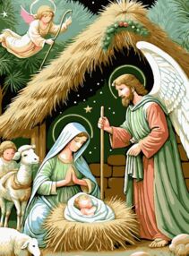 Розпис по номерах 30х40 SS1231 Народження Ісуса "Strateg"