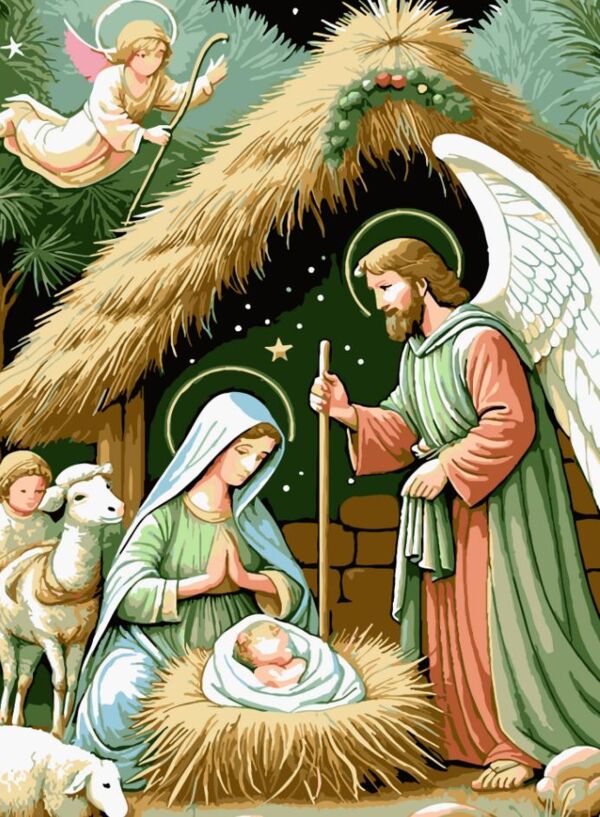 Розпис по номерах 30х40 SS1231 Народження Ісуса Strateg Ціна (цена) 169.34грн. | придбати  купити (купить) Розпис по номерах 30х40 SS1231 Народження Ісуса Strateg доставка по Украине, купить книгу, детские игрушки, компакт диски 0