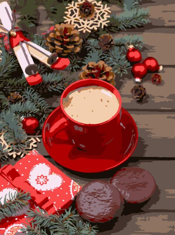 Розпис по номерах 30х40 SS1237 Зимова кава Strateg Ціна (цена) 169.34грн. | придбати  купити (купить) Розпис по номерах 30х40 SS1237 Зимова кава Strateg доставка по Украине, купить книгу, детские игрушки, компакт диски 0