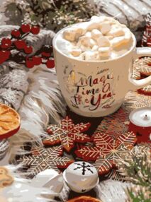 Розпис по номерах 30х40 SS1239 Різдвяне какао "Strateg"