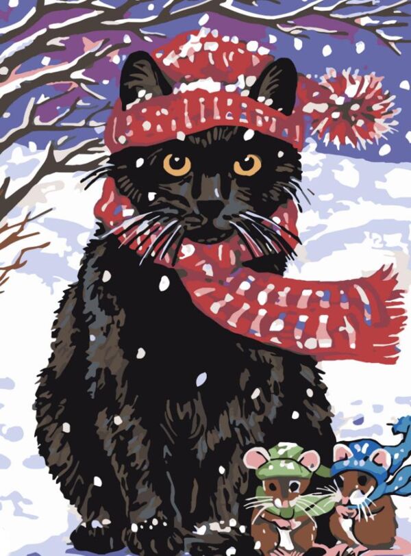 Розпис по номерах 30х40 SS1244 Кіт і мишенята Strateg Ціна (цена) 164.01грн. | придбати  купити (купить) Розпис по номерах 30х40 SS1244 Кіт і мишенята Strateg доставка по Украине, купить книгу, детские игрушки, компакт диски 0