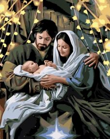 Розпис по номерах 40х50 VG013 Ніч народження "Strateg"