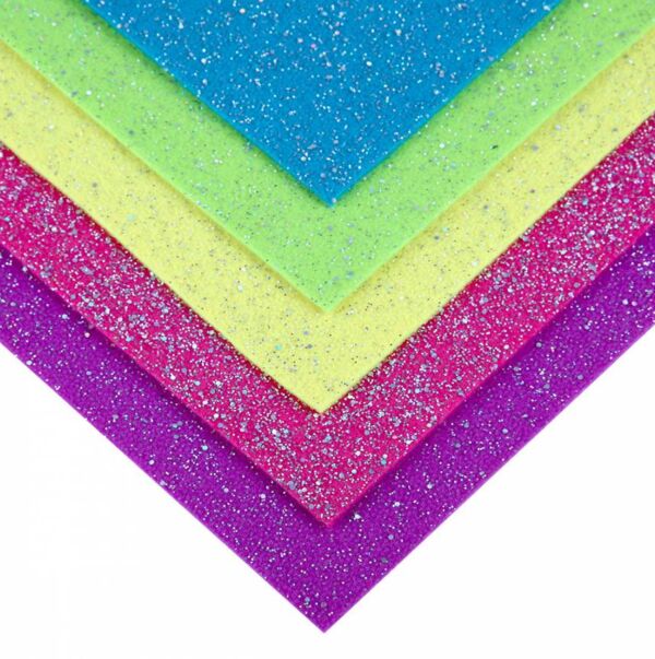 Фетр м'який з глітером А4 5 аркушів яскраві кольори 743260 Santi Ціна (цена) 62.90грн. | придбати  купити (купить) Фетр м'який з глітером А4 5 аркушів яскраві кольори 743260 Santi доставка по Украине, купить книгу, детские игрушки, компакт диски 1