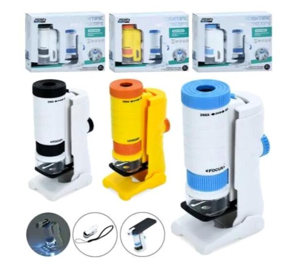 Мікроскоп 13 см 3 кольори W5804B Ціна (цена) 177.90грн. | придбати  купити (купить) Мікроскоп 13 см 3 кольори W5804B доставка по Украине, купить книгу, детские игрушки, компакт диски 0