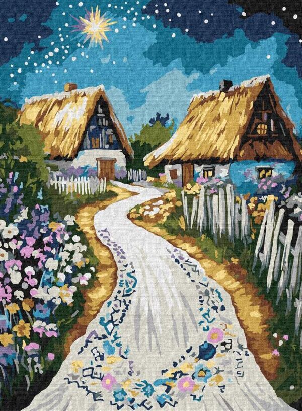 Розпис по номерах 30х40 КНО5161 Хатина Ідейка Ціна (цена) 176.30грн. | придбати  купити (купить) Розпис по номерах 30х40 КНО5161 Хатина Ідейка доставка по Украине, купить книгу, детские игрушки, компакт диски 0