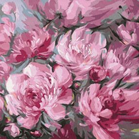 Розпис по номерах 40х40 КНО3253 Пишний букет "Ідейка"