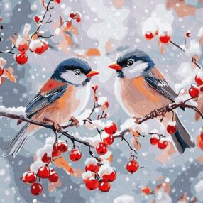 Розпис по номерах 40х40 КНО6701 Зимова гармонія "Ідейка"