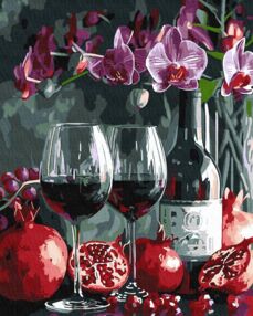 Розпис по номерах 40х50 КНО5700 Цвітіння орхідей "Ідейка"