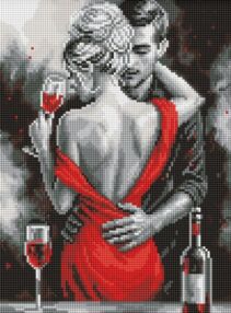 Алмазна мозаїка 30х40 АМО8357 Червоне кохання "Ідейка"