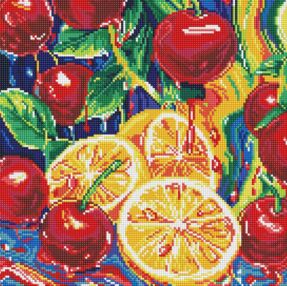 Алмазна мозаїка 40х40 АМО8252 Соковита насолода "Ідейка"