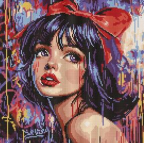 Алмазна мозаїка 40х40 АМО8315 Сучасна Білосніжка "Ідейка"