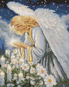 Алмазна мозаїка 40х50 АМО8213 Молитва янгола "Ідейка"