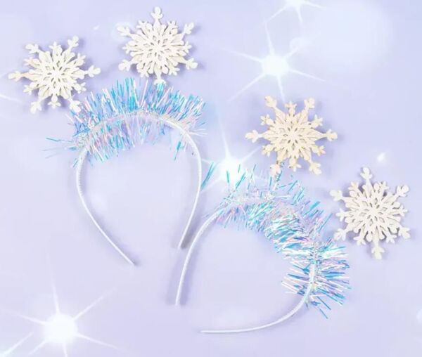 Обруч Сніжинка з блискітками KA-23-4981 Ціна (цена) 35.50грн. | придбати  купити (купить) Обруч Сніжинка з блискітками KA-23-4981 доставка по Украине, купить книгу, детские игрушки, компакт диски 0